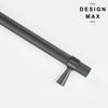 Set of Modex metallic gray knurled pulls – Design Max collection