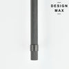 Modex metallic gray cabinet handle with textured grip