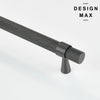 Design Max Modex cabinet pull in metallic gray finish