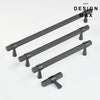 Design Max Modex knurled metallic gray pulls for furniture