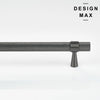 Metallic gray knurled cabinet pull – Modex by Design Max
