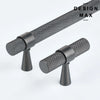 Modex Knurled Metallic Gray Cabinet Pull – Design Max hardware set