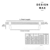 Modex metallic gray cabinet bar pulls – textured modern design