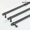 Knurled metallic gray cabinet pull – luxury Modex hardware finish