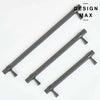 Design Max metallic gray cabinet pulls – Modex textured collection