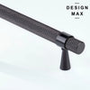 Set of oil rubbed bronze knurled pulls – Modex Design Max collection