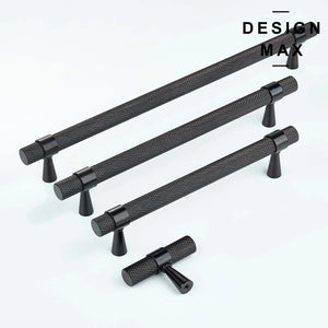 Knurled bronze handle set – Modex oil rubbed finish by Design Max