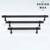 Modex oil rubbed bronze cabinet bar – knurled designer handle