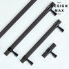 Modex cabinet pulls – oil rubbed bronze textured bar handles