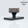 Black Bedroom Door Knob – Rectangular Plate for a Cohesive Modern Aesthetic
