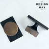 Heavy-Duty Black Door Knob – Corrosion-Resistant Matte Finish with Rectangular Plate