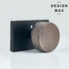 Closet Door Knob Set – Black Rectangular Plate for Seamless Home Décor