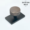 Black Bedroom Door Knob – Rectangular Plate for a Cohesive Modern Aesthetic
