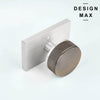 Interior Door Hardware – Knob with Decorative Rectangular Plate