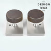 Modern Interior Door Handle – Knob with Rectangular Escutcheon