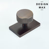 Interior Door Hardware – Knob with Decorative Rectangular Plate