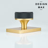Premium Black Interior Door Knob – Nimbus Collection with Easy-Grip Lever