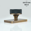 Rectangular Plate Door Knob Set – Smooth-Turning Mechanism