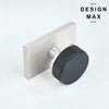 Nimbus Brushed Nickel Door Knob – Sleek Rectangular Backplate