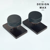Door Knob with Rectangular Backplate – Elegant Interior Hardware