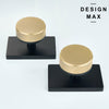 Minimalist Black Door Knob – Rectangular Plate for Clean, Stylish Interiors