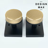 Elegant Matte Black Door Handle – Rectangular Base for a Polished Look