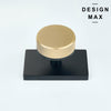 Heavy-Duty Black Door Knob – Corrosion-Resistant Matte Finish with Rectangular Plate