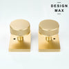 Luxury Solid Brass Door Knob – Knurled Texture & Rectangular Backplate