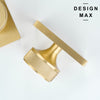 Ornate Knurled Door Knob – Solid Brass Round Handle & Rectangular Plate