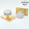 Contemporary Black Door Knob – Rectangular Plate for a Luxe, High-End Look