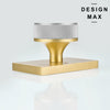 Black Bedroom Door Knob – Rectangular Plate for a Cohesive Modern Aesthetic