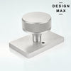 Traditional Knurled Door Knob – Solid Brass Round Handle & Backplate