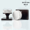 Black Door Knob & Rectangular Plate – Matte Finish for Style