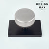 Nimbus Brushed Nickel Door Knob – Sleek Rectangular Backplate