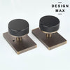 Modern Interior Door Handle – Knob with Rectangular Escutcheon