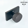 Minimalist Door Knob Set – Rectangular Plate for Modern Homes