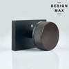 Interior Door Hardware – Knob with Decorative Rectangular Plate