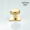 Stylish cabinet knob with backplate for added elegance
