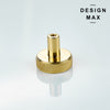 Elegant brass knob and backplate set for furniture
