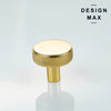 Stylish cabinet knob with backplate for added elegance
