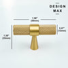  Modern brass cabinet t knobs