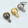 Unique brass cabinet knobs with a geometric design, adding a touch of personality to your space
