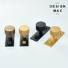 Sleek brass cabinet knobs