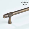Vintage-style knurled antique brass drawer pull