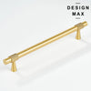 Design Max Novus matte brass knurled pull