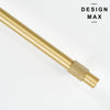 Knurled brass cabinet handle for modern interiors