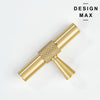 Luxury kitchen hardware—Novus matte brass pull