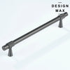 Matte metallic gray cabinet handle collection by Design Max.