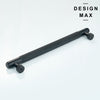 Pluto Matte Black Knurled Cabinet Pull 22