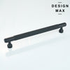 Pluto Matte Black Knurled Cabinet Pull  65